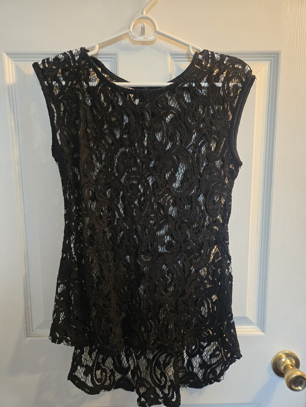 Studio Y Black Lace Camisole Top